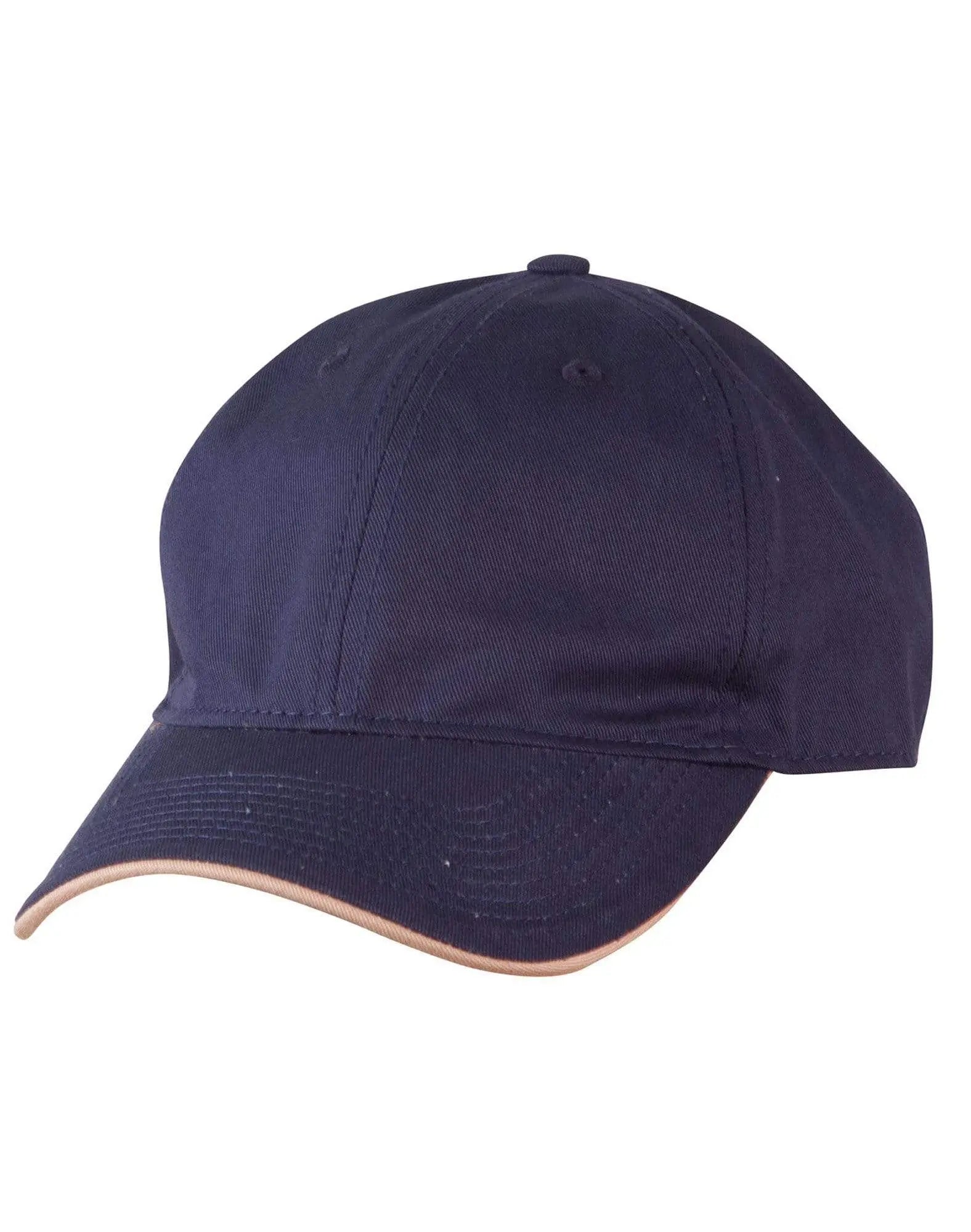Underpeak Contrast Colour Cap CH51 Active Wear Winning Spirit Navy/Sand One size
